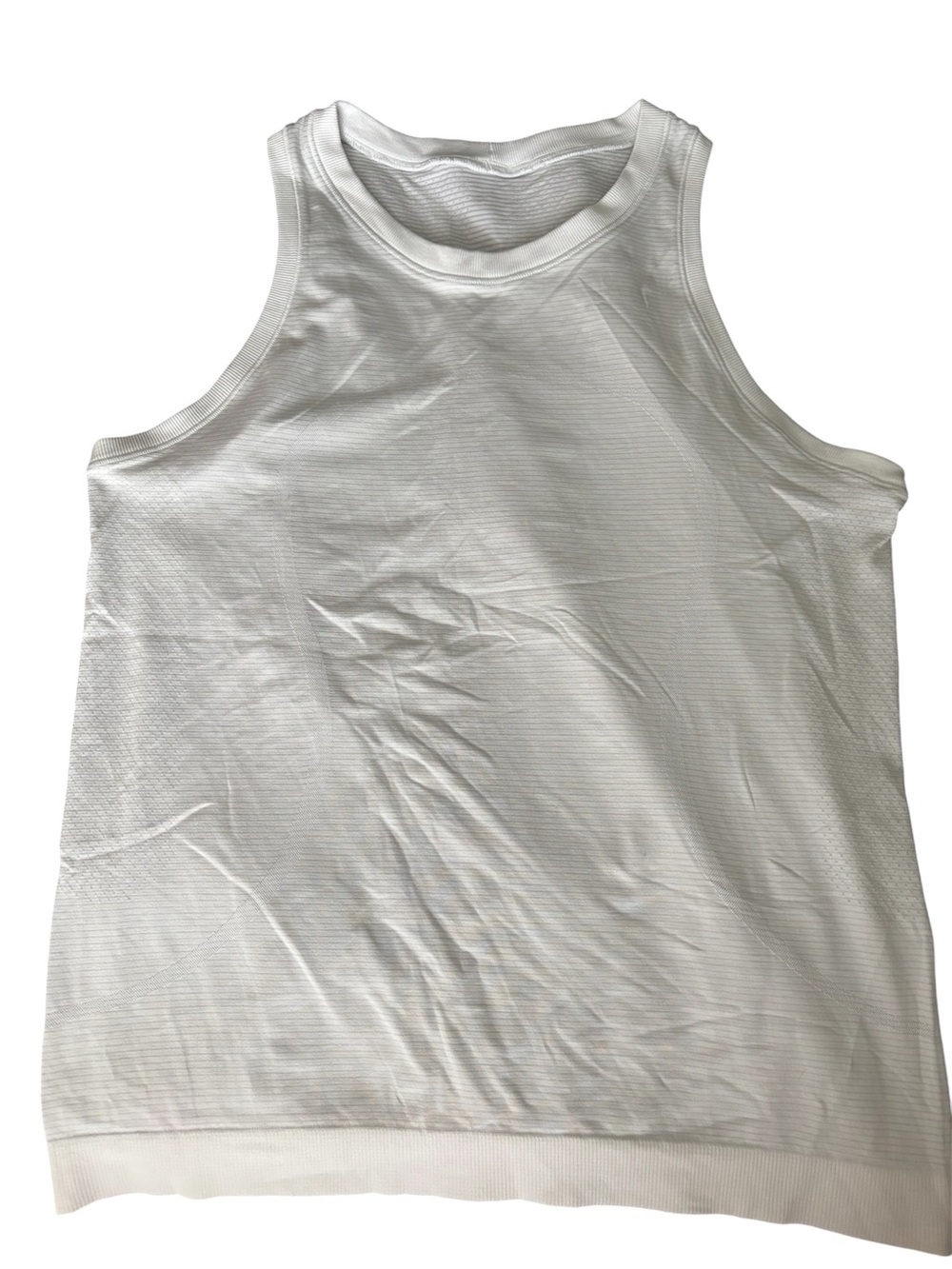 lululemon athletica White Ribbed Tank Top